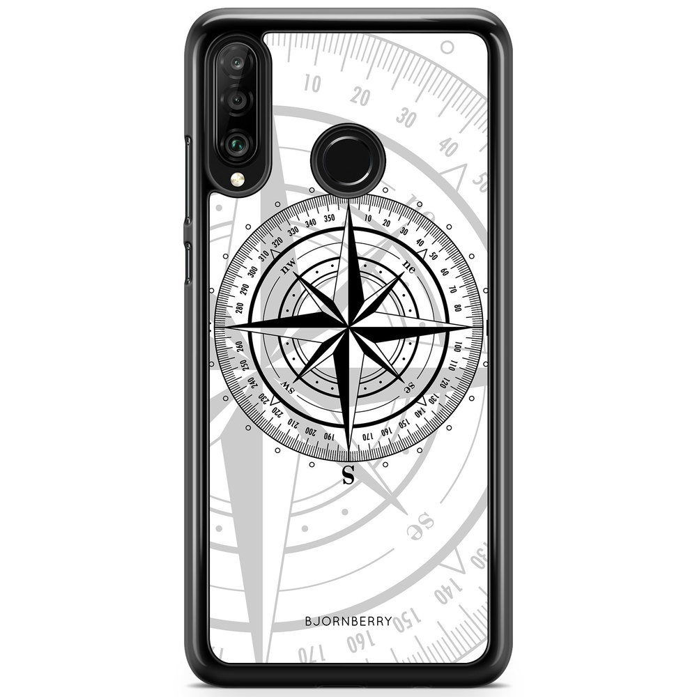 Huawei P30 Lite Case - Compass White