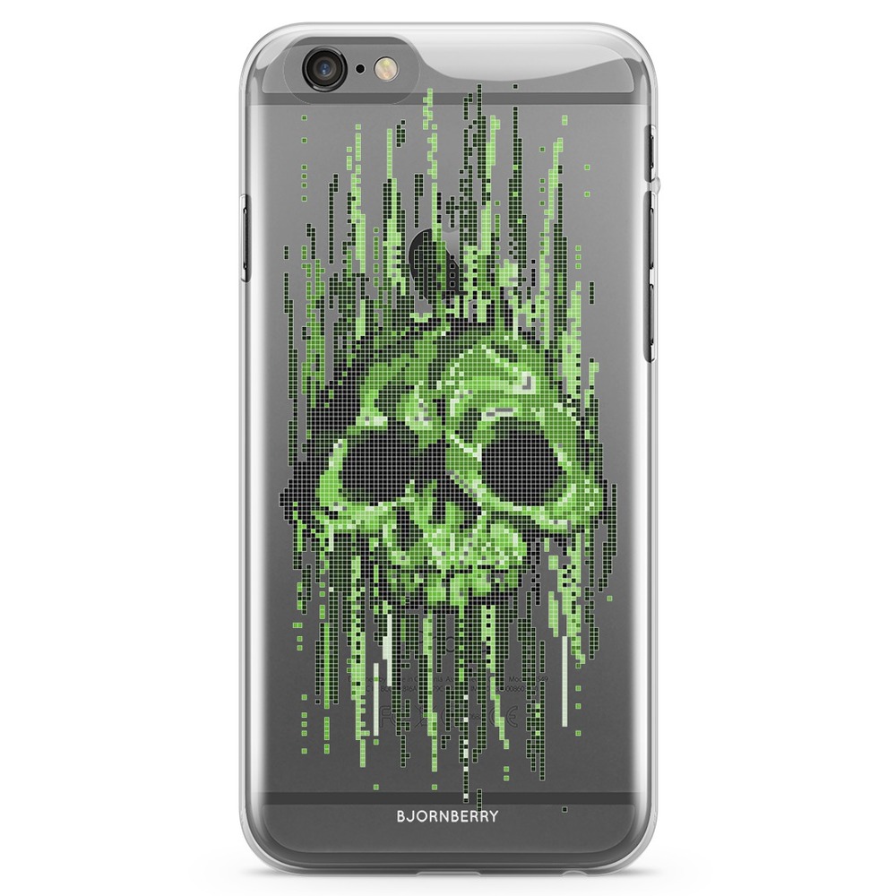 iPhone 6/6s TPU Case - Data Virus Skull