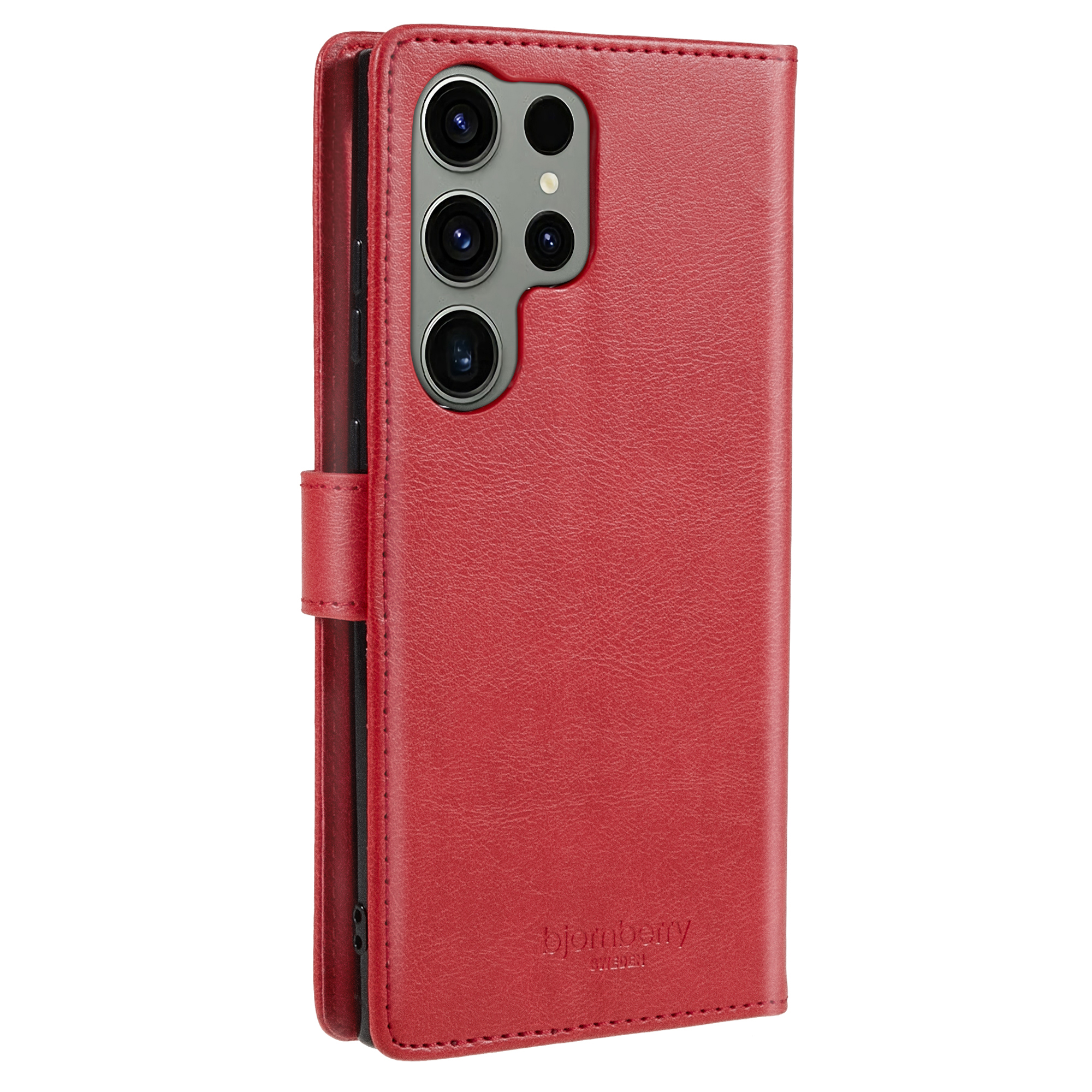 Samsung Galaxy S23 Ultra 5G Magnet Wallet Case MONOGRAM - Red - 4