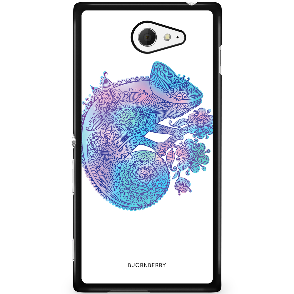 Sony Xperia M2 Aqua Case - Mandala Chameleon