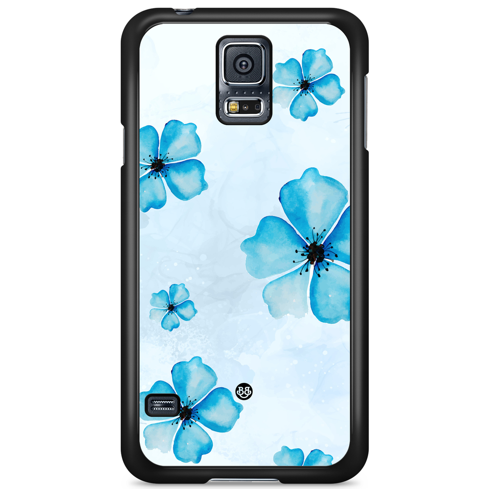 Samsung Galaxy S5/S5 NEO Case - WILD BLOOM - Blue Bloom