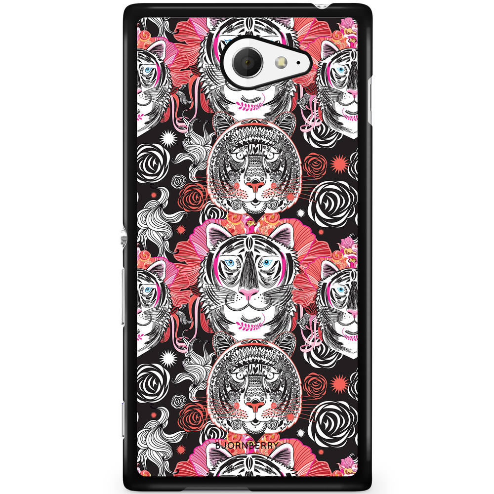 Sony Xperia M2 Aqua Case - Cartoon Tigers