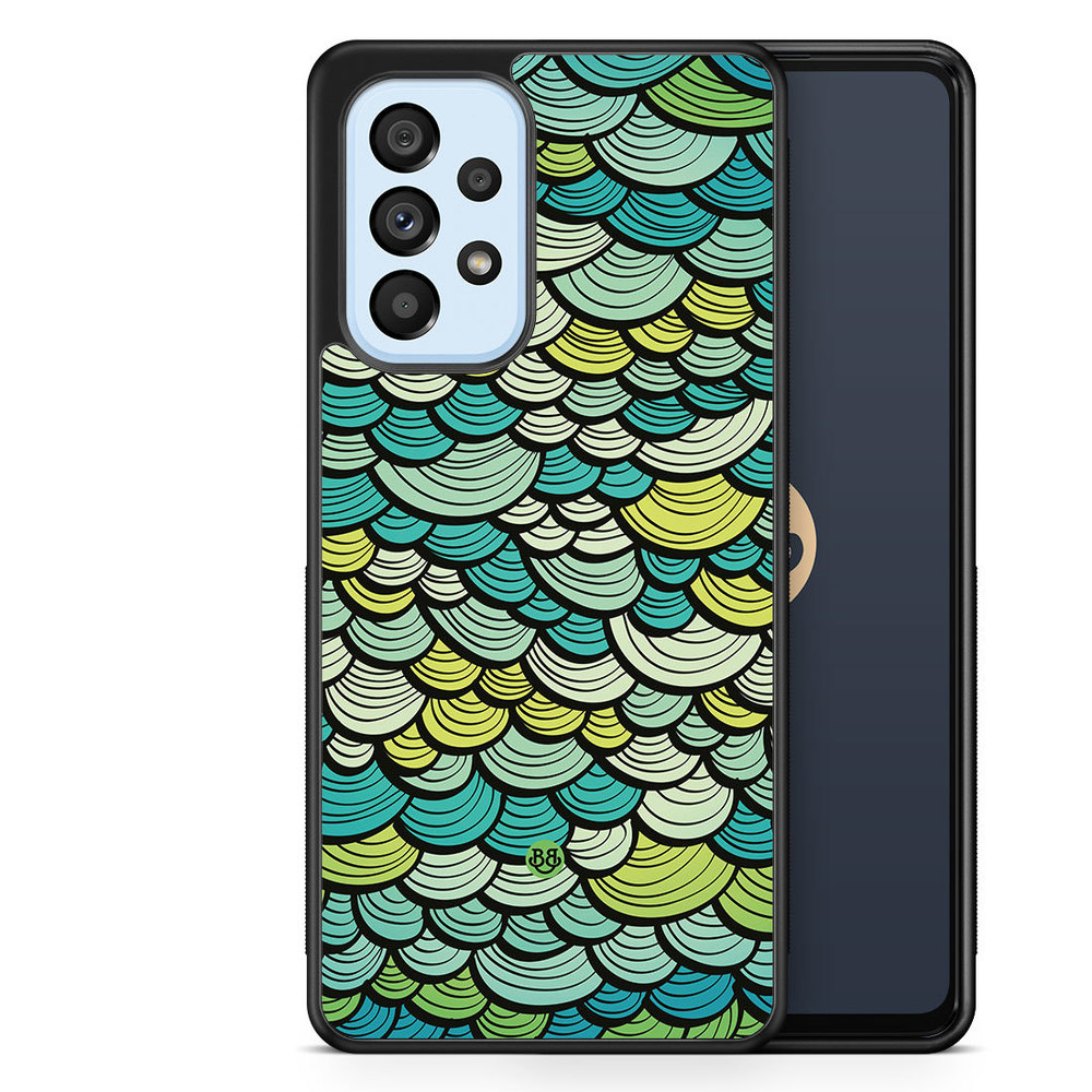 Samsung Galaxy A53 5G Skal - Grön Sjöjungfrufjäll