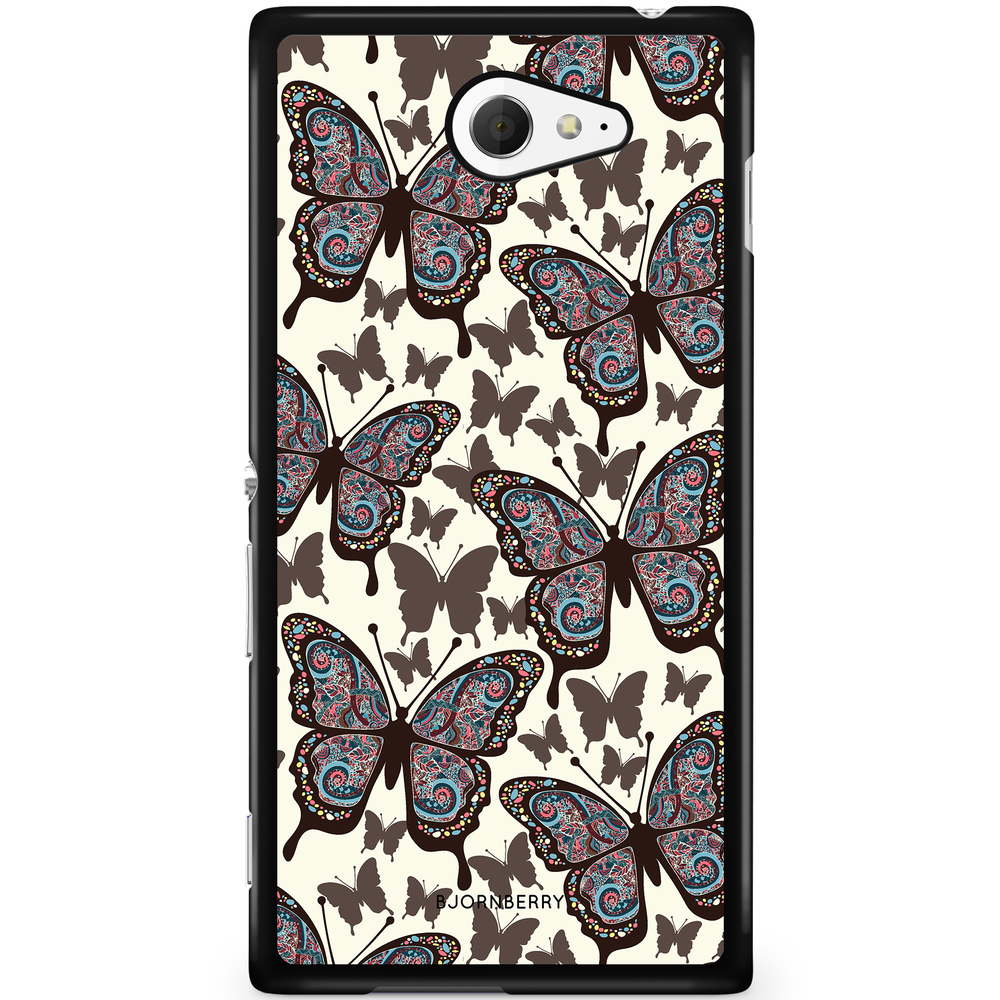Sony Xperia M2 Aqua Case - Colorful Butterflies