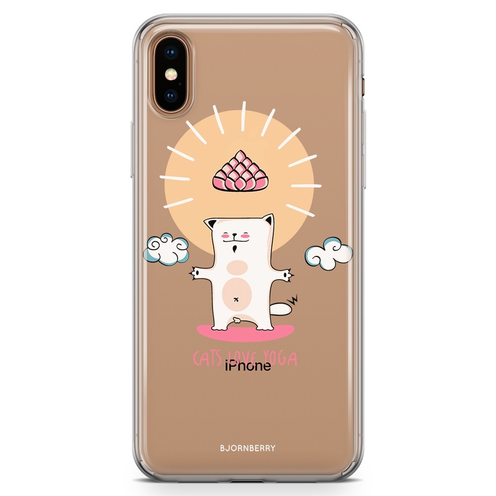 iPhone Xs Max Fashion Skal - Yoga cat