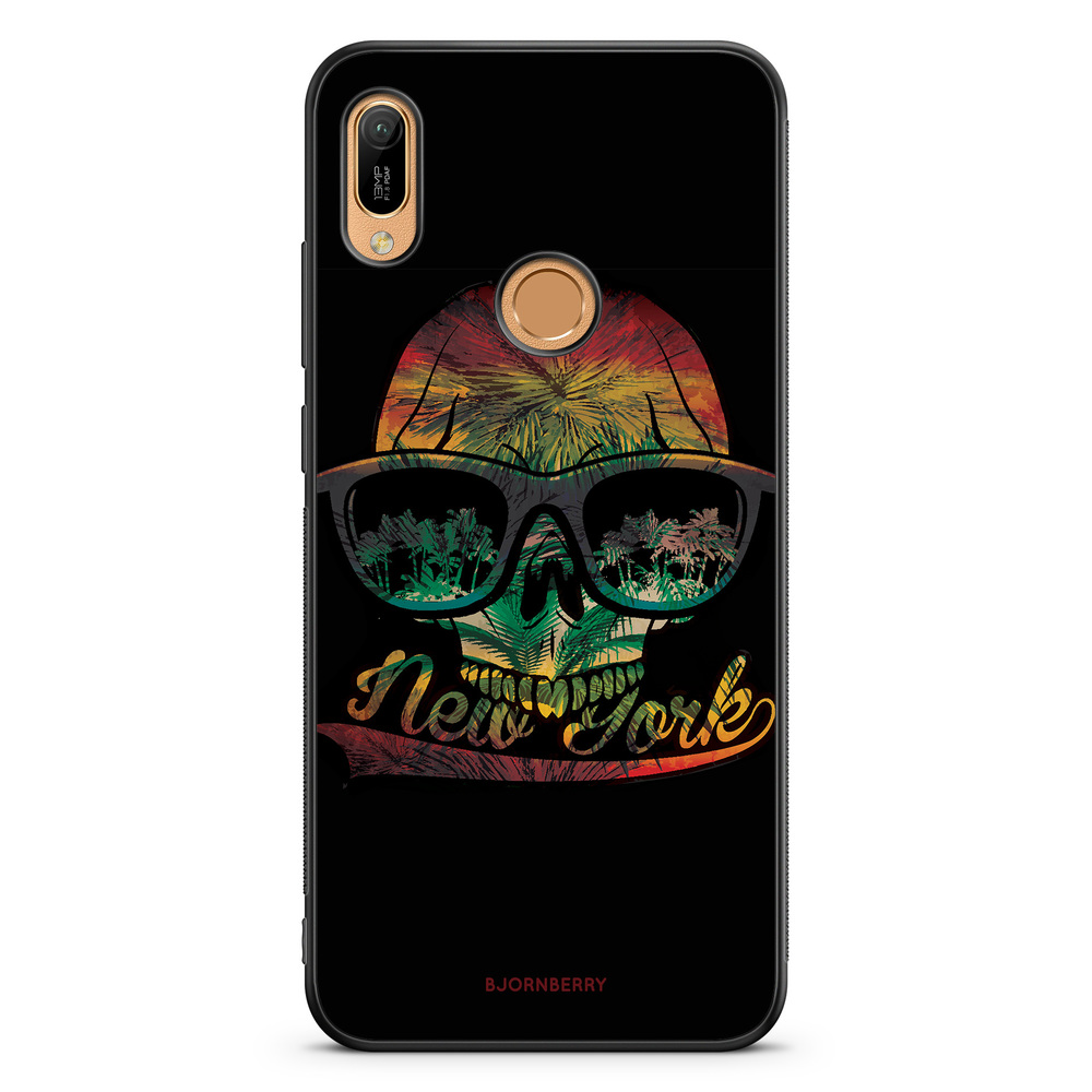 Huawei Y6 2019 Case - New York Skull