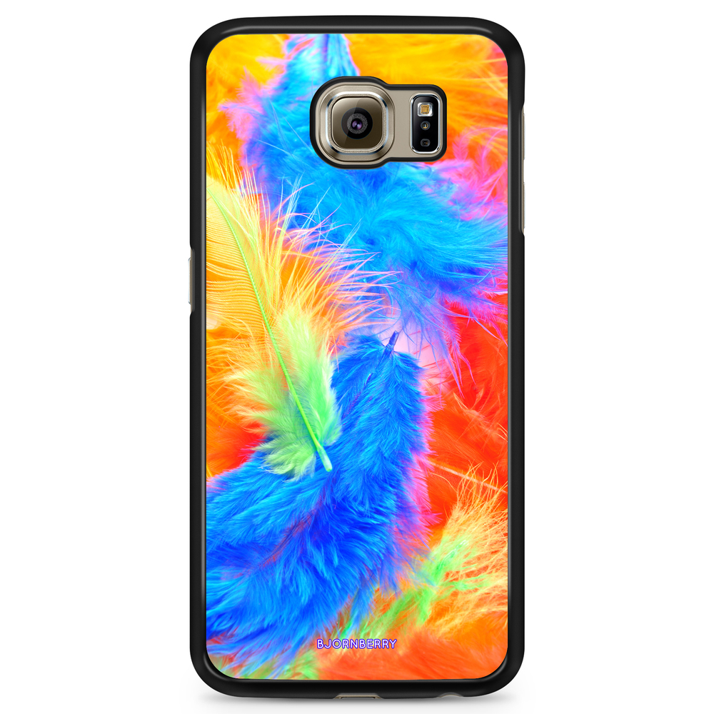 Samsung Galaxy S6 Edge Case - Easter Feathers