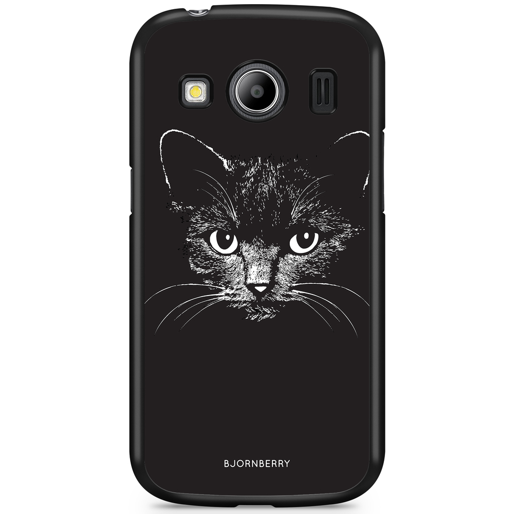 Samsung Galaxy Ace 4 Case - Black/White Cat