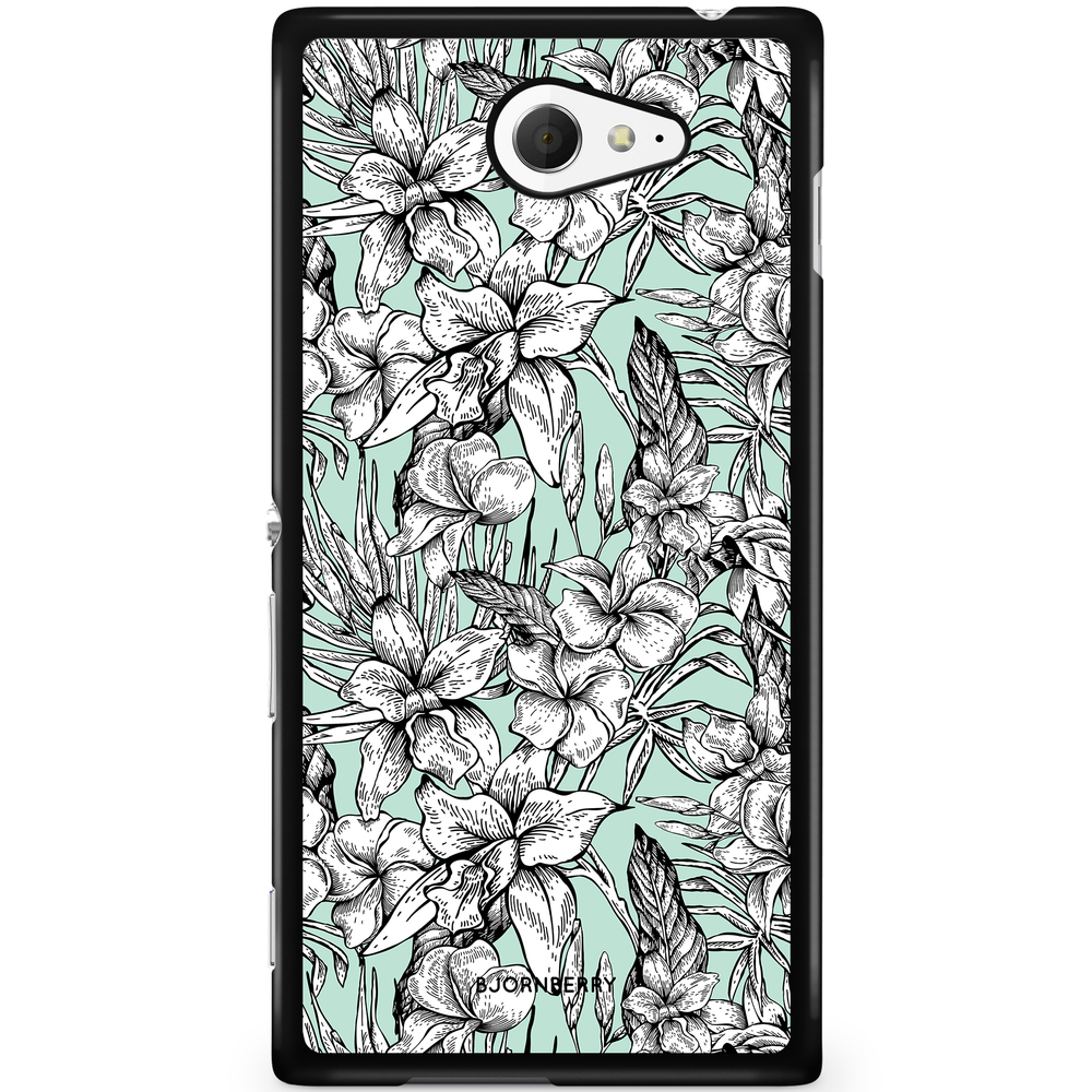 Sony Xperia M2 Aqua Case - Vintage Floral