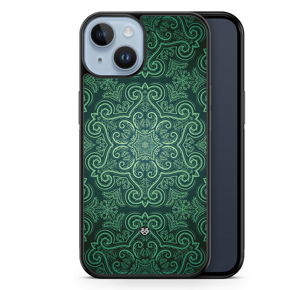 iPhone 14 Plus Case - Green Retro Pattern