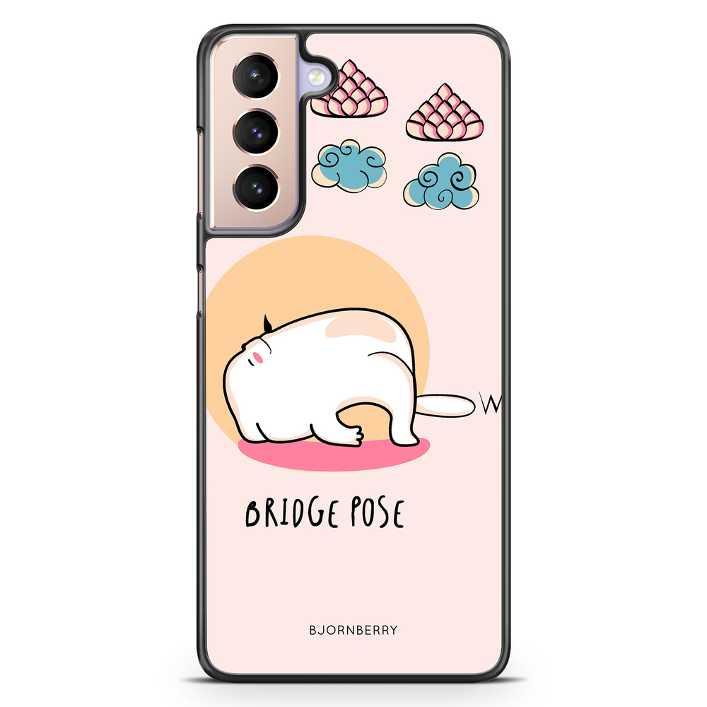 Samsung Galaxy S21 Case - Yoga Cat Bridge Pose