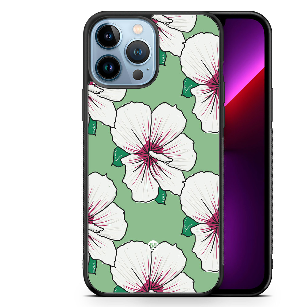 iPhone 13 Pro Max Case - Creamy White Flowers