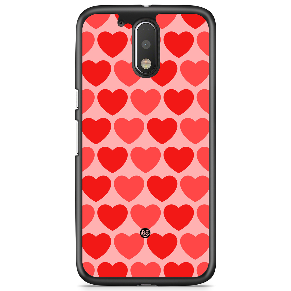 Moto G4/G4 Plus Case - Red Hearts