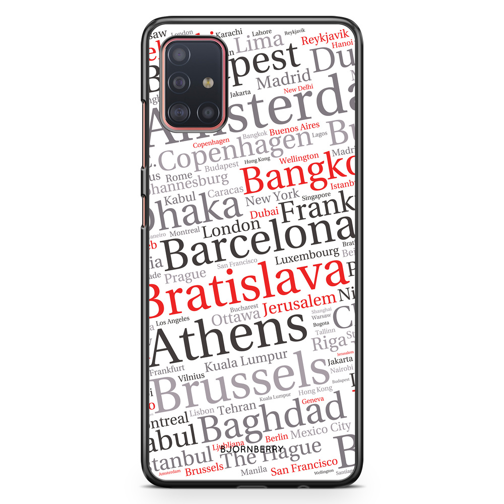 Samsung Galaxy A51 Case - City Names