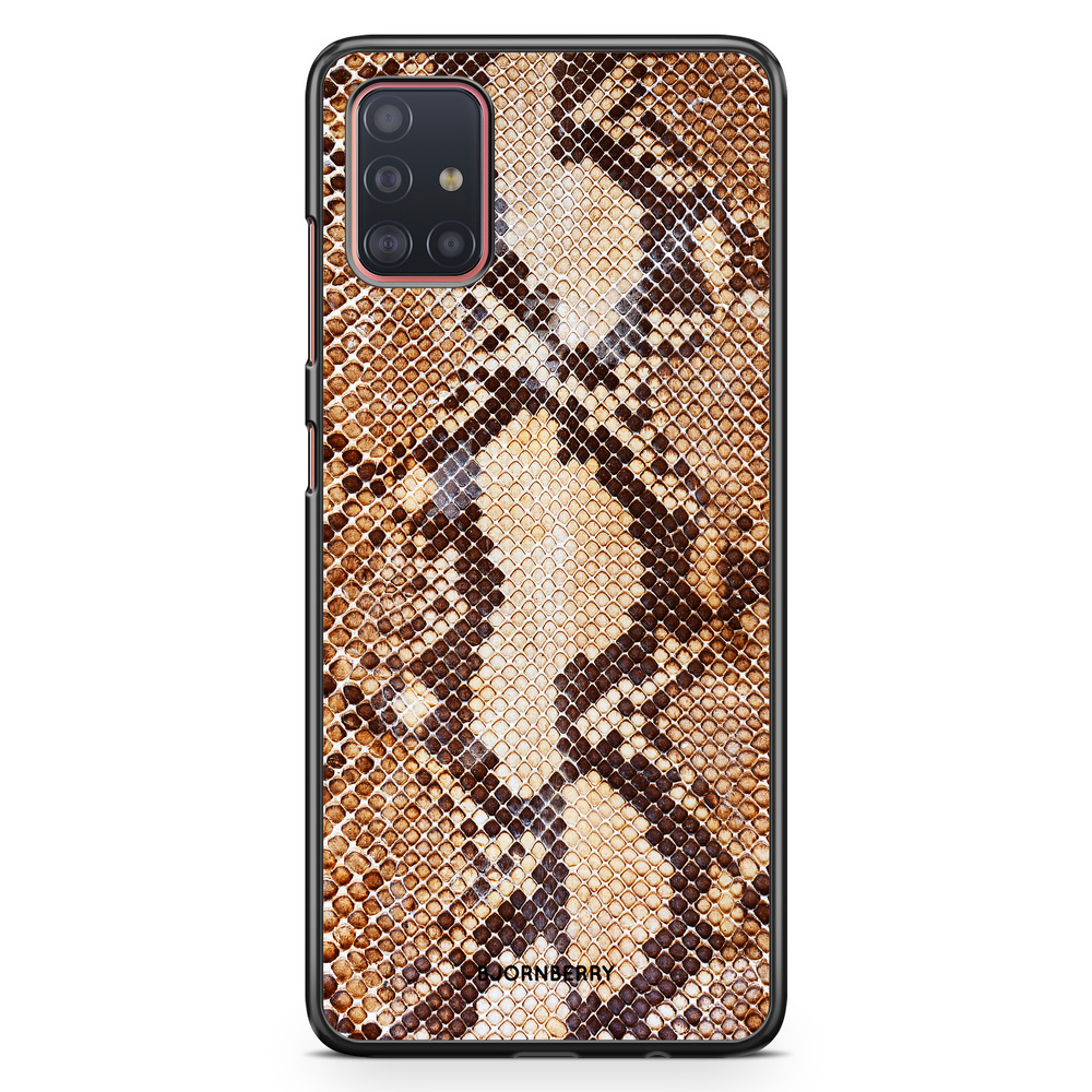 Samsung Galaxy A51 Skal - Brun Ormskinn
