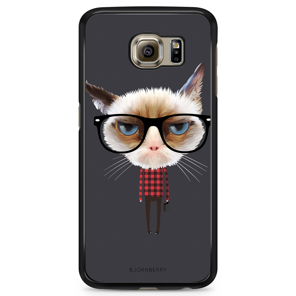Samsung Galaxy S6 Edge+ Case - Hipster Cat