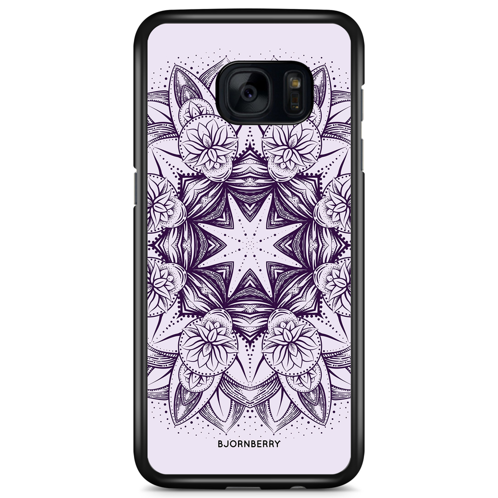 Samsung Galaxy S7 Edge Case - Purple Mandala