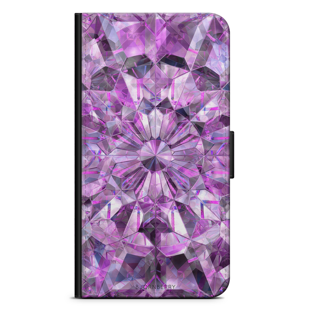 Huawei Y6 (2017) Wallet Case - Purple Crystals
