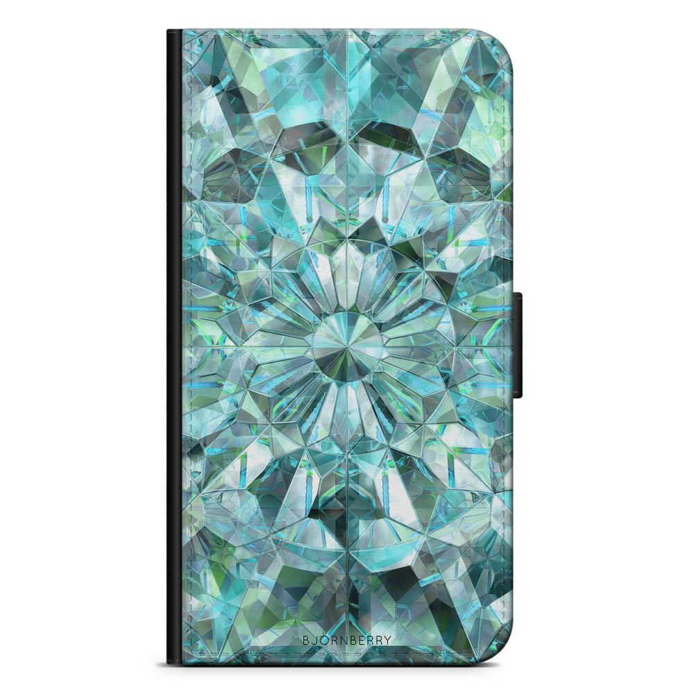 Huawei Y6 (2017) Wallet Case - Green Crystals