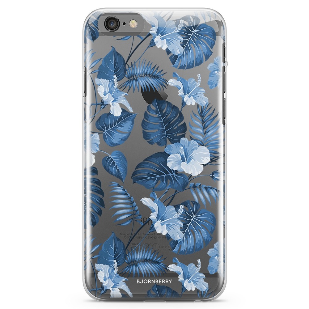 iPhone 6/6s TPU Case - Blue Flowers