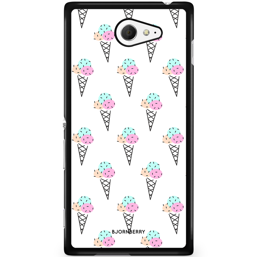 Sony Xperia M2 Aqua Case - Ice Cream Pattern