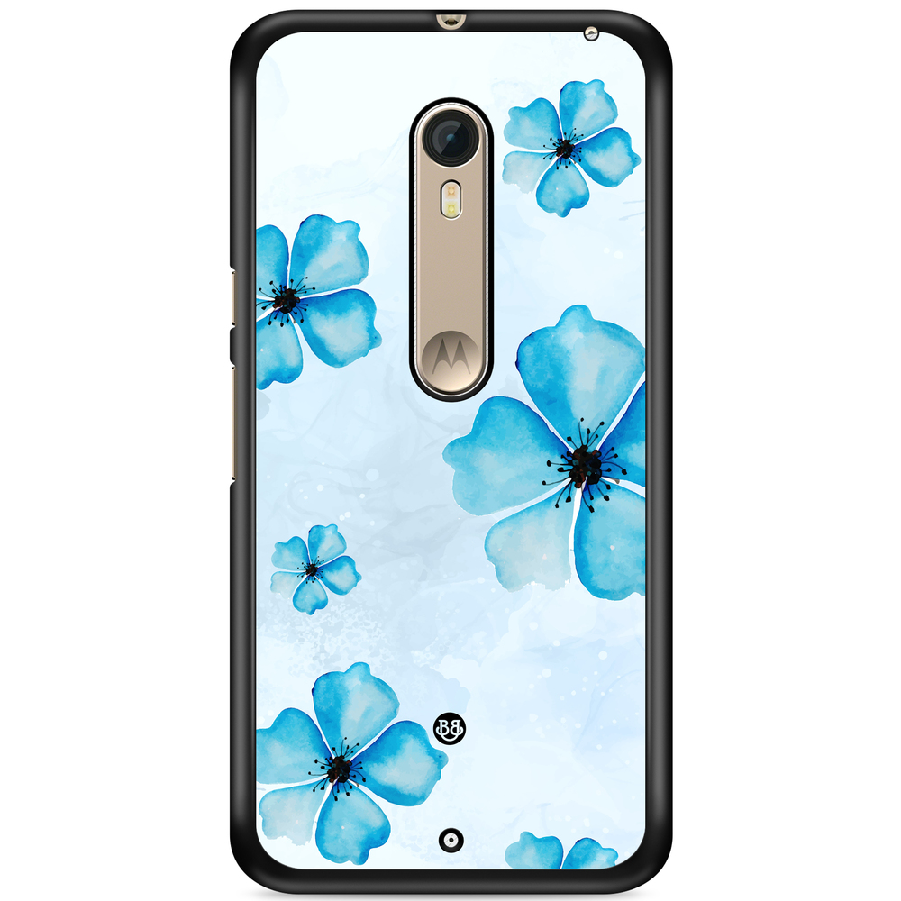 Moto X Style Case - WILD BLOOM - Blue Bloom