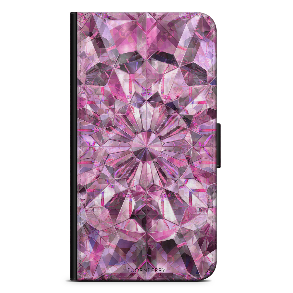 Huawei Y6 (2017) Wallet Case - Pink Crystals