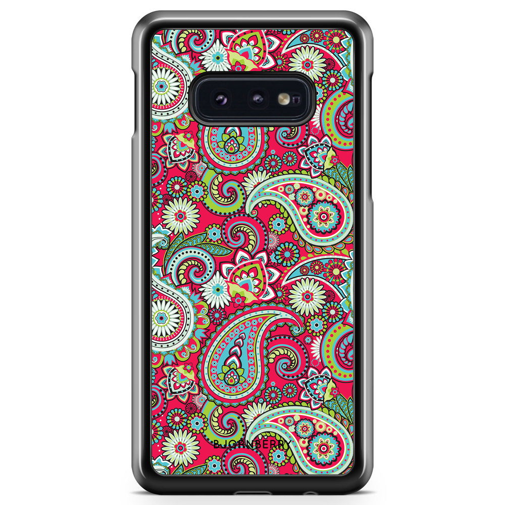 Samsung Galaxy S10e Case - Red Paisley