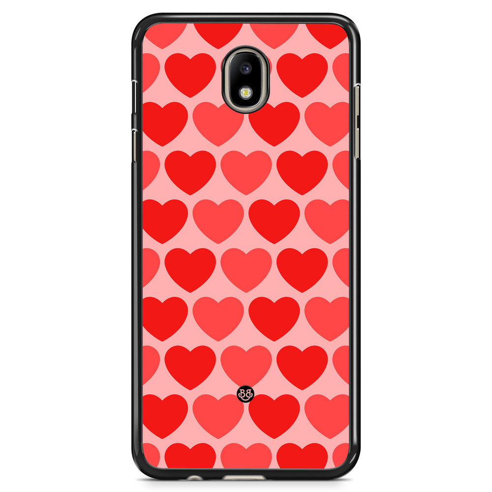Samsung Galaxy J7 (2017) Case - Red Hearts