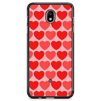 Samsung Galaxy J7 (2017) Skal - Red Hearts
