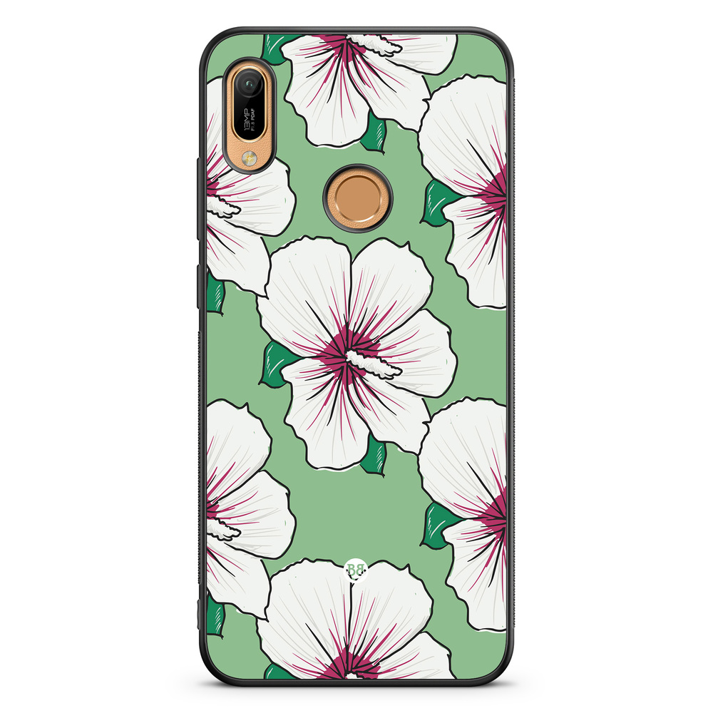 Huawei Y6 2019 Case - Creamy White Flowers