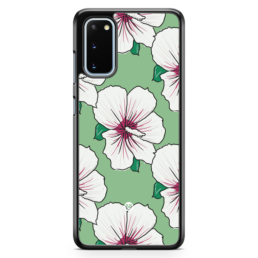 Samsung Galaxy S20 Case - Creamy White Flowers