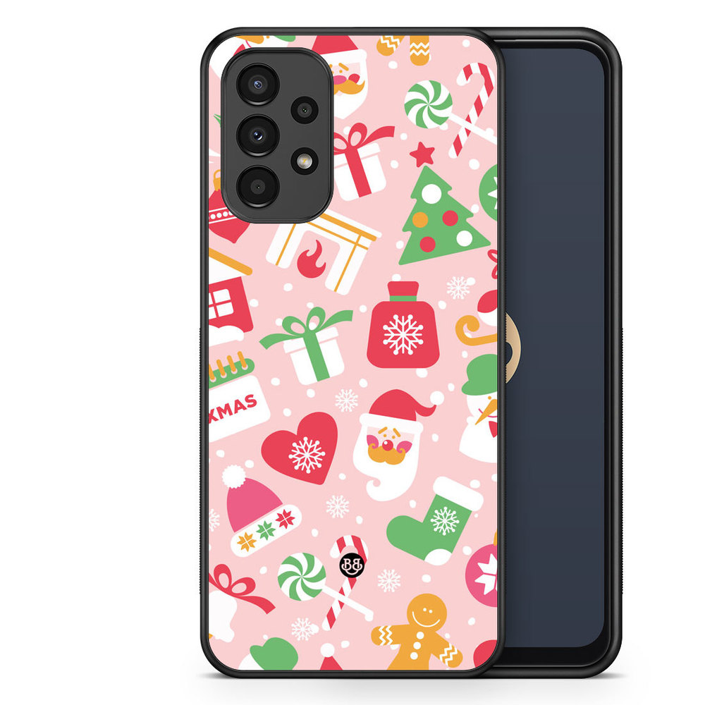 Samsung Galaxy A13 Case - Pink Christmas