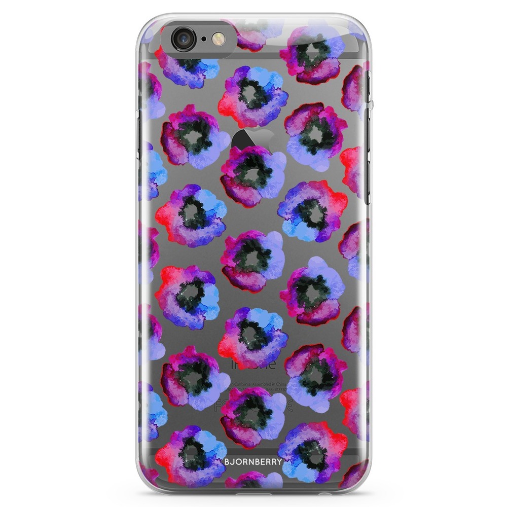 iPhone 6/6s TPU Case - Violet Flowers
