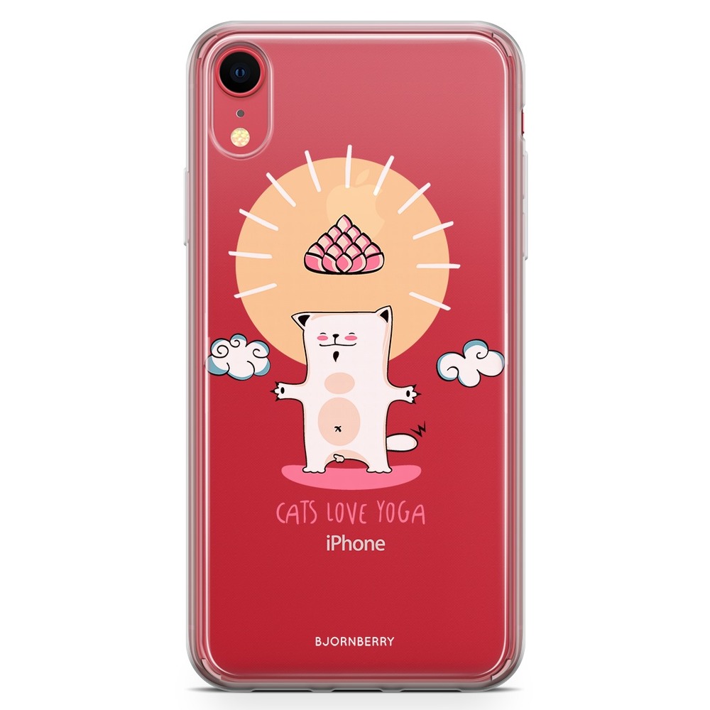 iPhone XR Fashion Skal - Yoga cat