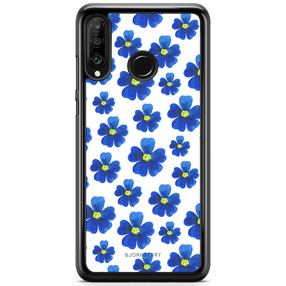 Huawei P30 Lite Case - Blue Flowers