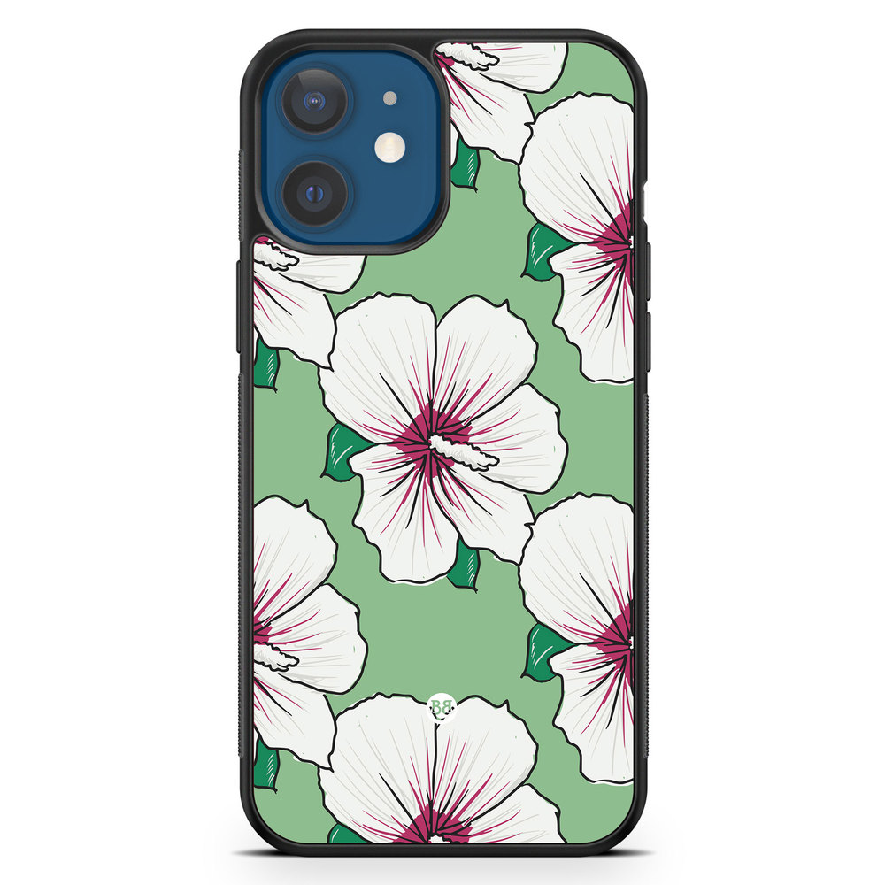 iPhone 12 Mini Case - Creamy White Flowers