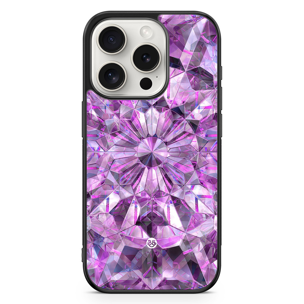 iPhone 15 Pro Case - Purple Crystals