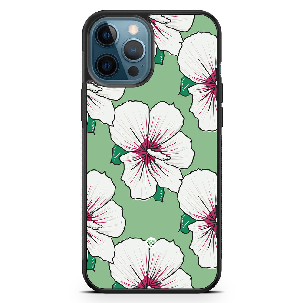 iPhone 12 Pro Case - Creamy White Flowers