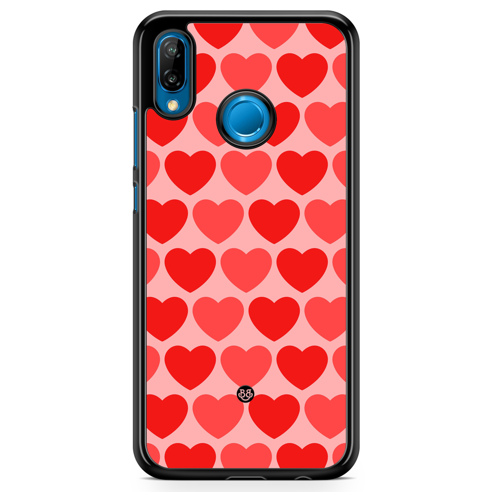 Huawei P20 Lite Case - Red Hearts