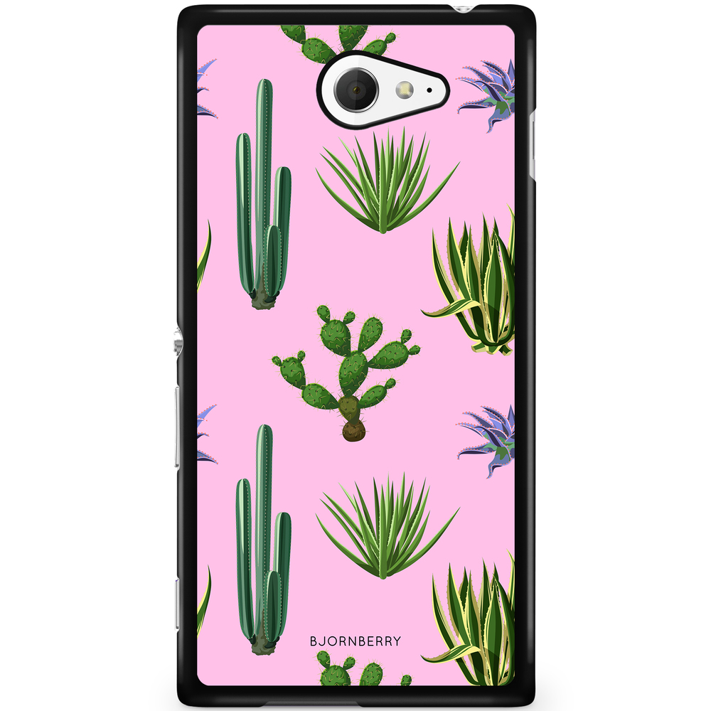 Sony Xperia M2 Aqua Case - Cactus Pattern