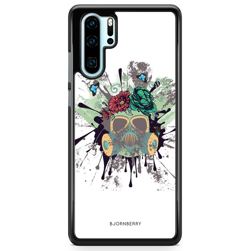 Huawei P30 Pro Case - Gas Mask Flowers