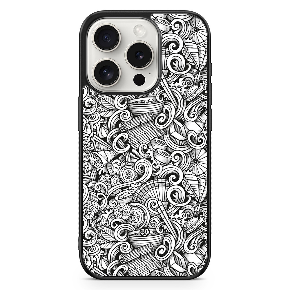 iPhone 15 Pro Case - Japanese Pattern