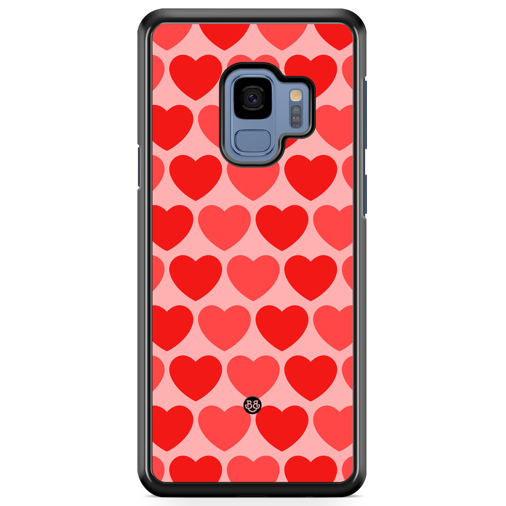 Samsung Galaxy S9 Case - Red Hearts