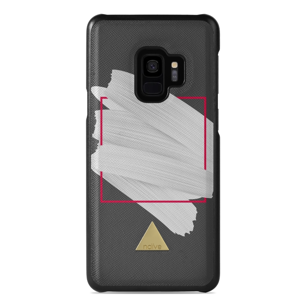 Naive Samsung Galaxy S9 Case - White Brush