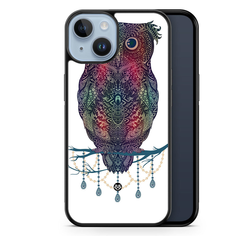 iPhone 14 Plus Case - Mandala Owl
