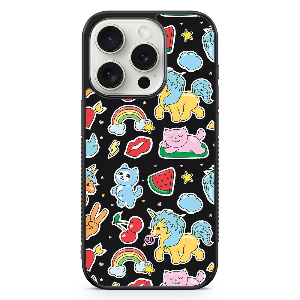iPhone 15 Pro Case - Cute Stickers