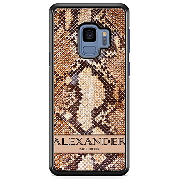 Samsung Galaxy S9 Case Custom - Brown Snake Name
