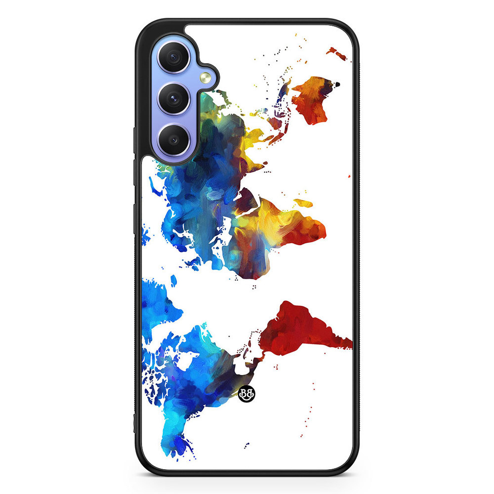Samsung Galaxy A34 5G Case - World Map
