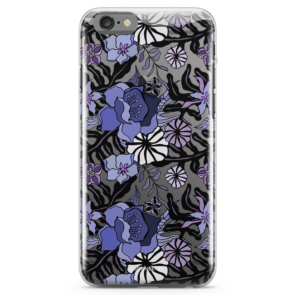 iPhone 6/6s TPU Case - Purple Flowers